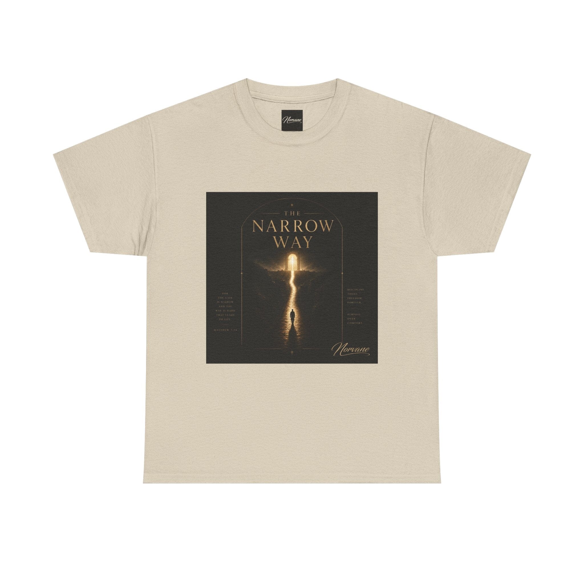 Norvane The Narrow Way T-Shirt – Inspirational Graphic Tee T-Shirt Printify Sand S 