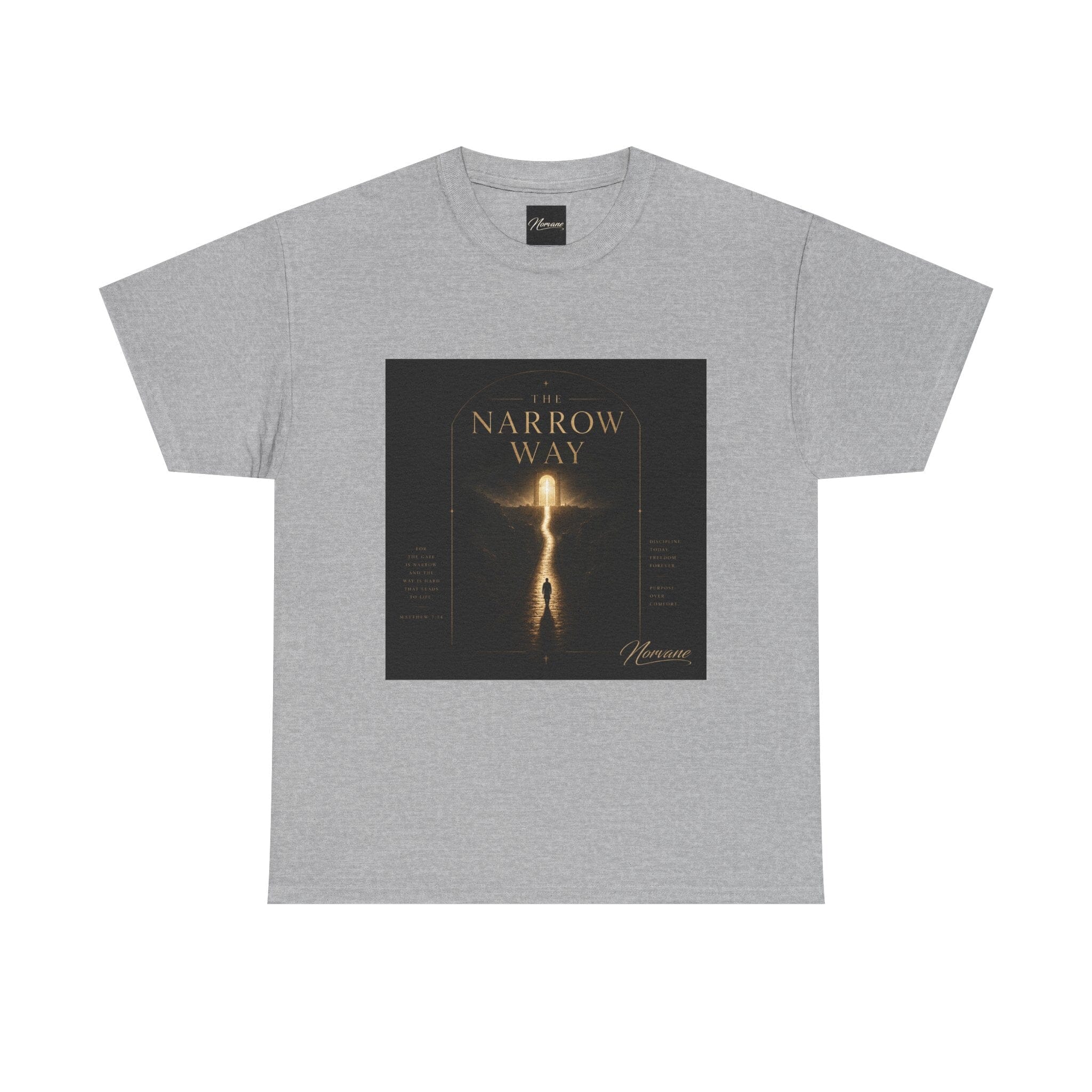 Norvane The Narrow Way T-Shirt – Inspirational Graphic Tee T-Shirt Printify Sport Grey S 