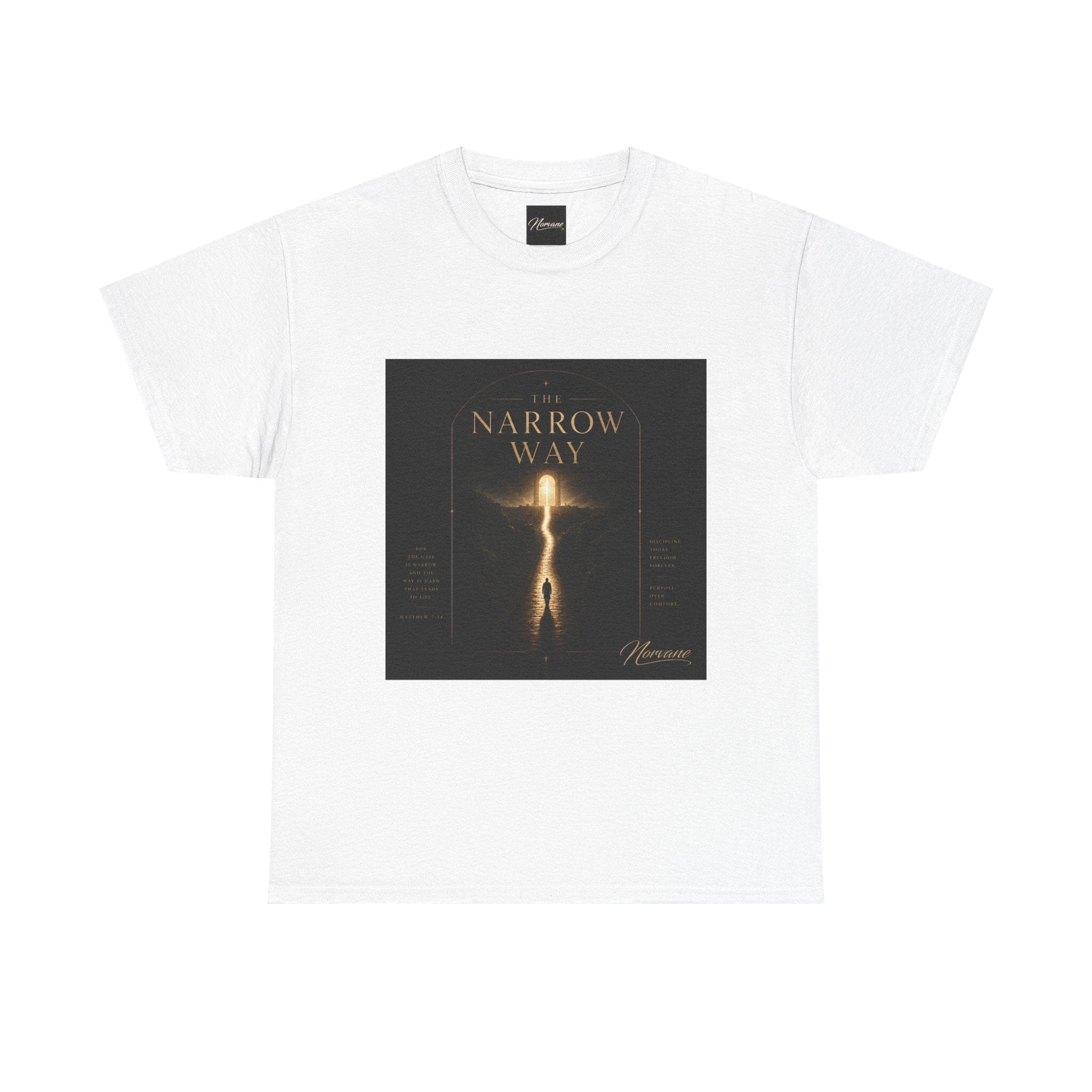 Norvane The Narrow Way T-Shirt – Inspirational Graphic Tee T-Shirt Printify White S 