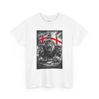 Norvane Three Lions British Heritage T-Shirt – Walk With Us Patriotic Graphic Tee T-Shirt Printify 