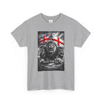 Norvane Three Lions British Heritage T-Shirt – Walk With Us Patriotic Graphic Tee T-Shirt Printify 