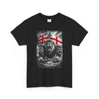 Norvane Three Lions British Heritage T-Shirt – Walk With Us Patriotic Graphic Tee T-Shirt Printify 