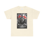 Norvane Three Lions British Heritage T-Shirt – Walk With Us Patriotic Graphic Tee T-Shirt Printify Natural S 