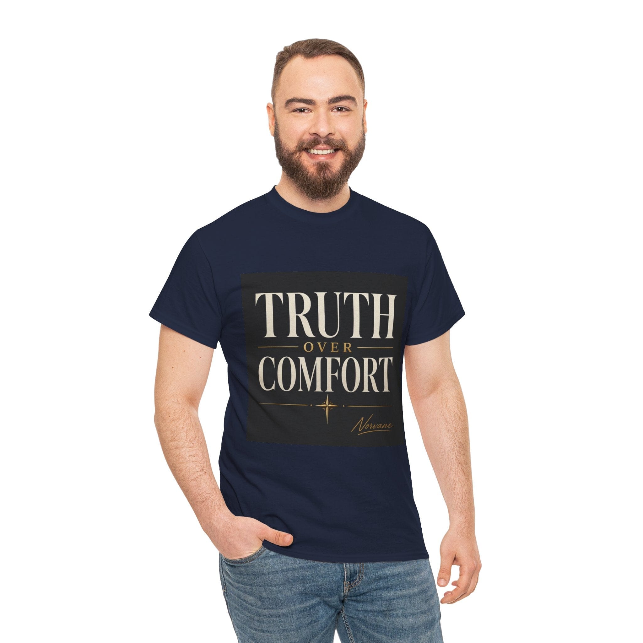 Norvane Truth Over Comfort T-Shirt – Inspirational Graphic Tee T-Shirt Printify 