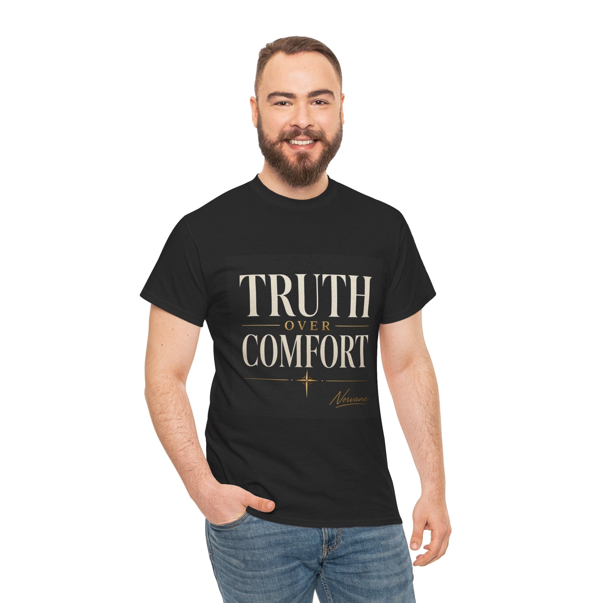 Norvane Truth Over Comfort T-Shirt – Inspirational Graphic Tee T-Shirt Printify 