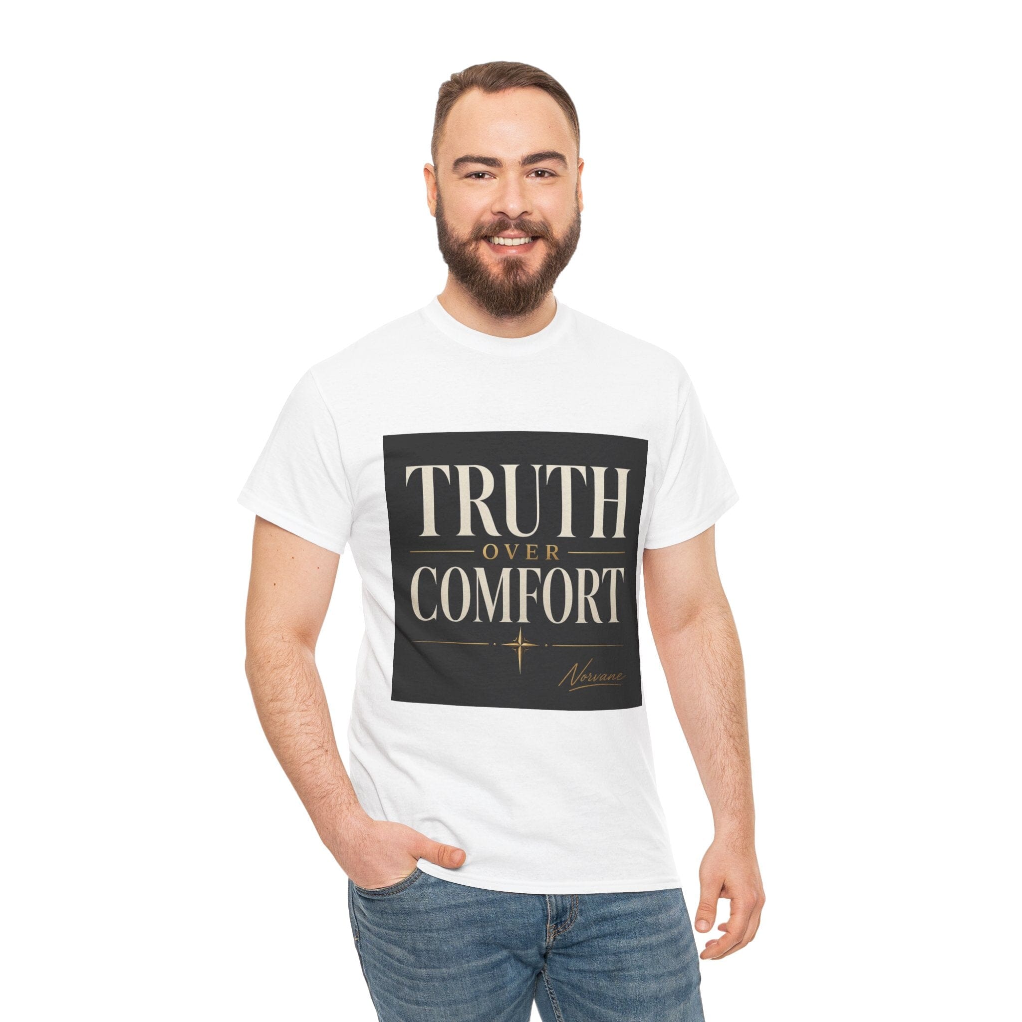 Norvane Truth Over Comfort T-Shirt – Inspirational Graphic Tee T-Shirt Printify 