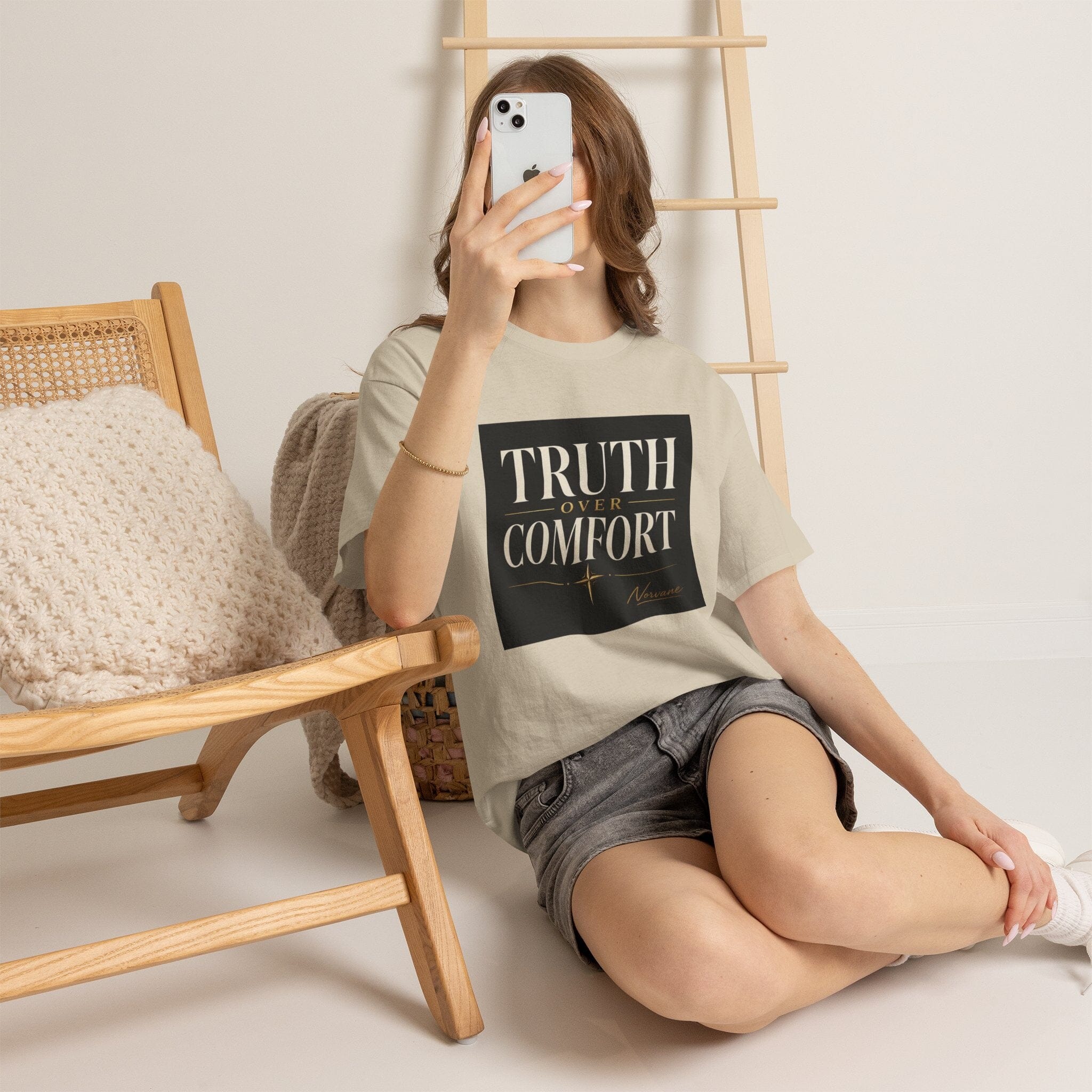 Norvane Truth Over Comfort T-Shirt – Inspirational Graphic Tee T-Shirt Printify 