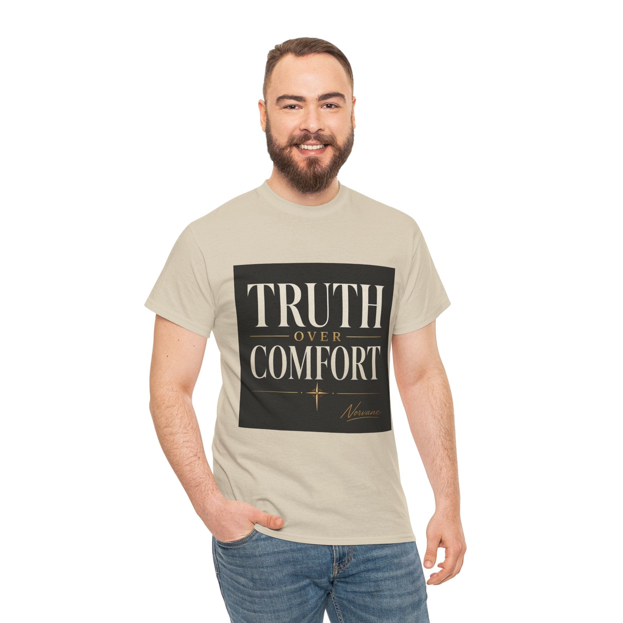 Norvane Truth Over Comfort T-Shirt – Inspirational Graphic Tee T-Shirt Printify 