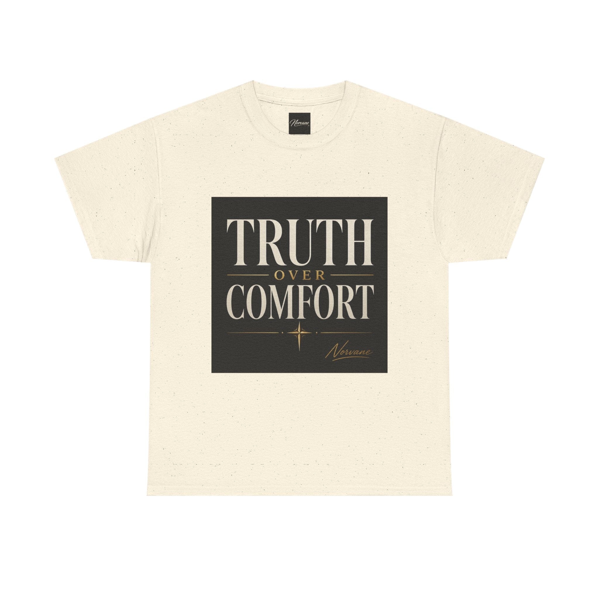 Norvane Truth Over Comfort T-Shirt – Inspirational Graphic Tee T-Shirt Printify Natural S 