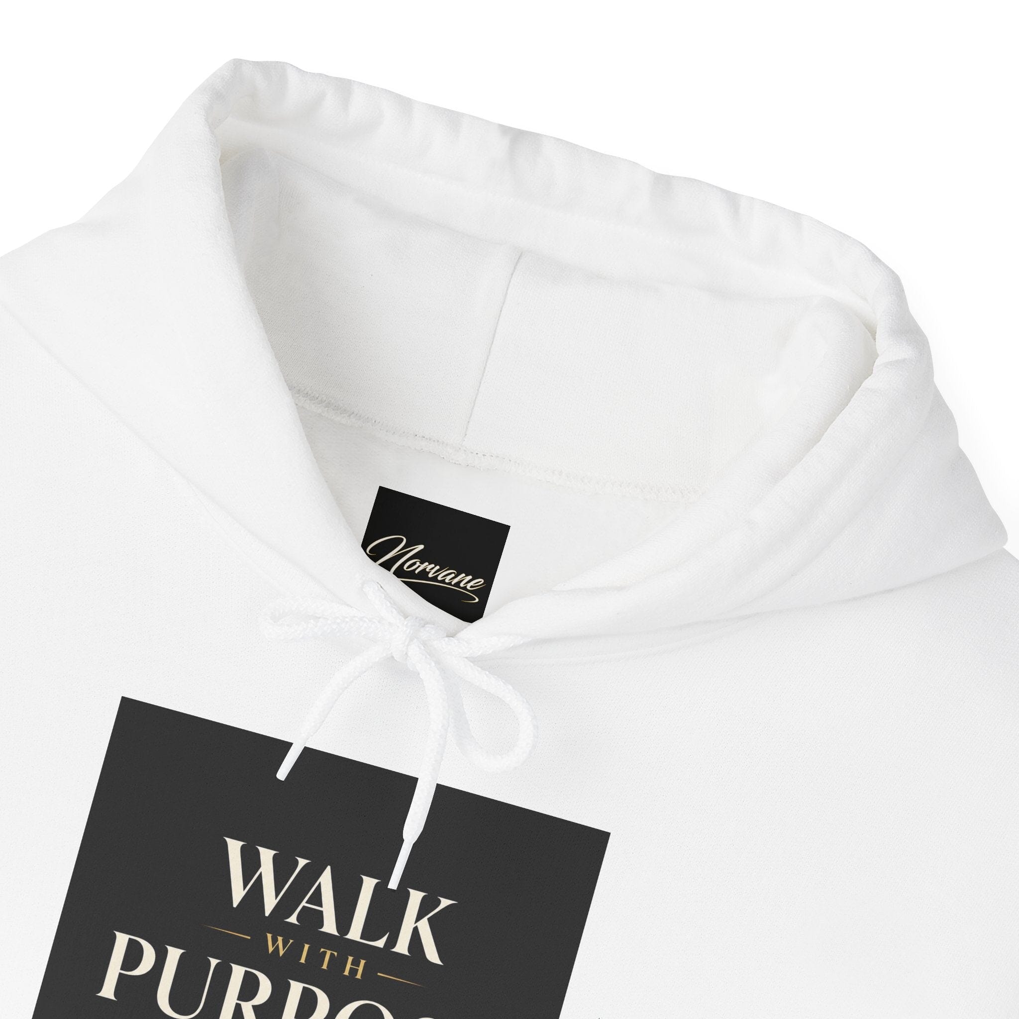 Norvane Walk With Purpose Hoodie – Inspirational Quote Pullover Hoodie Printify 