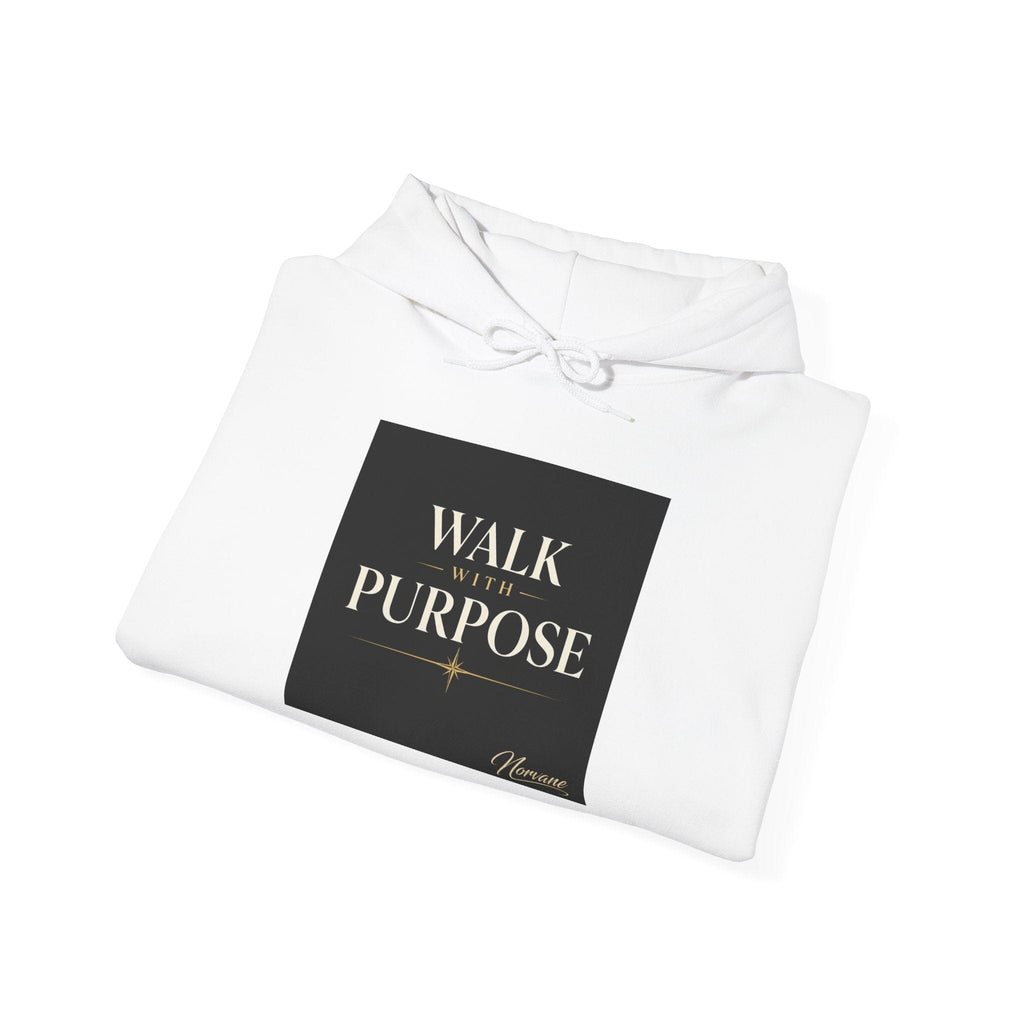 Norvane Walk With Purpose Hoodie – Inspirational Quote Pullover Hoodie Printify 