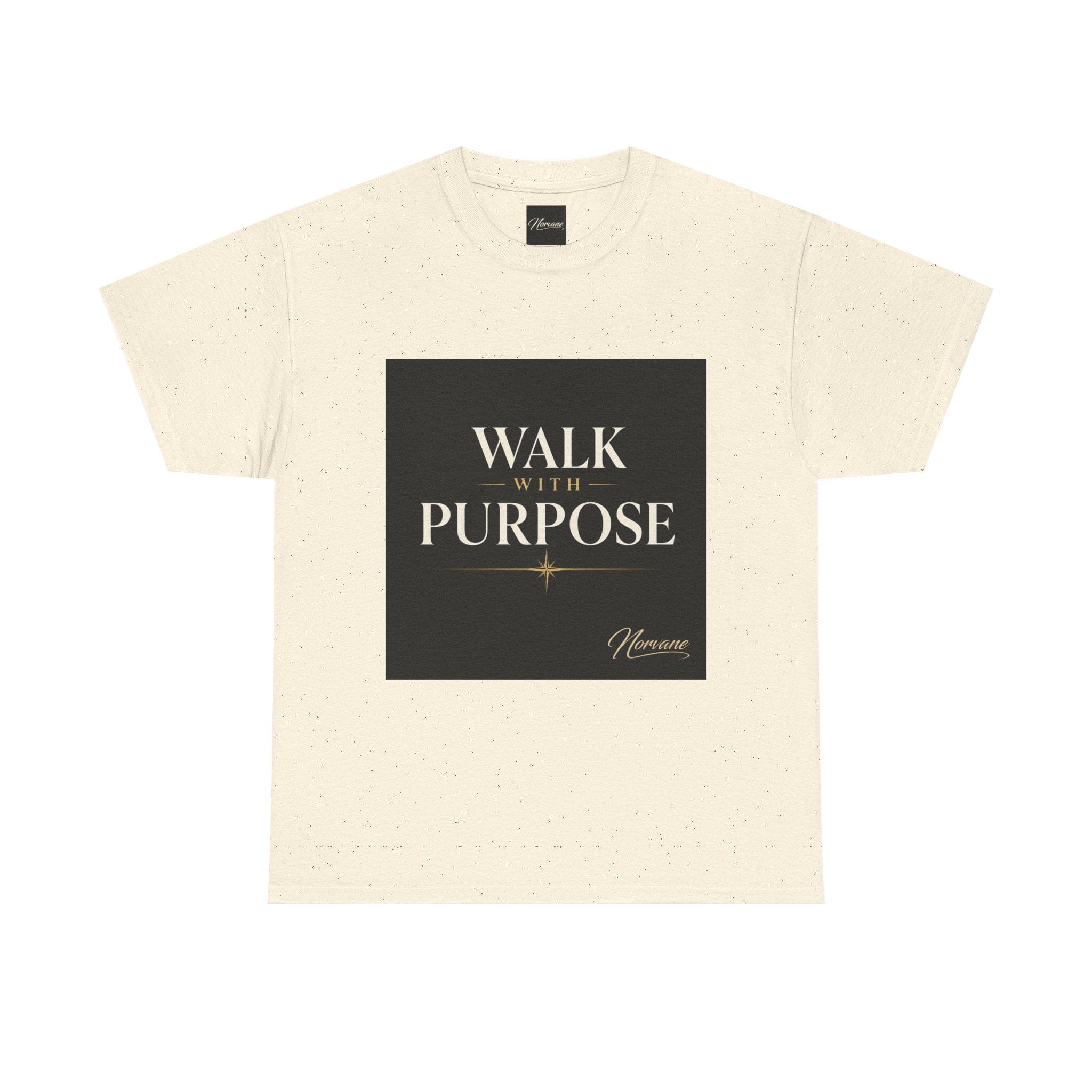 Norvane Walk With Purpose T-Shirt – Inspirational Graphic Tee T-Shirt Printify Natural S 